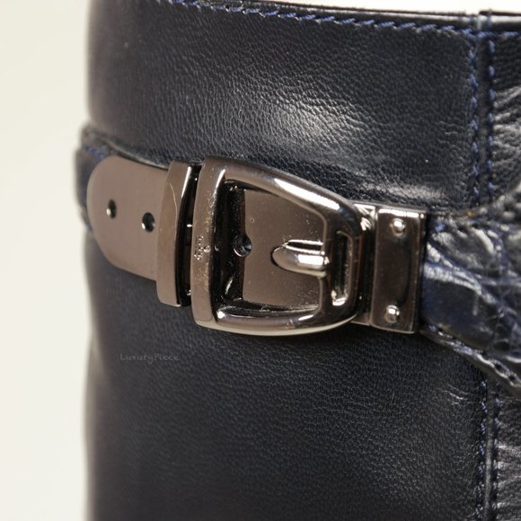 Amazing Gucci Boots with Alligator Croc Leather Rare - Picture 10 of 16